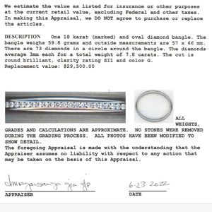 Beautiful Pascal Lacroix solid white gold and diamond bracelet